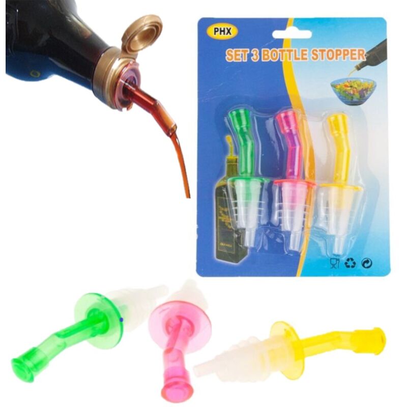 TG56257 Alkohol-Zapfhahn-Spender-Set, 3 Farben