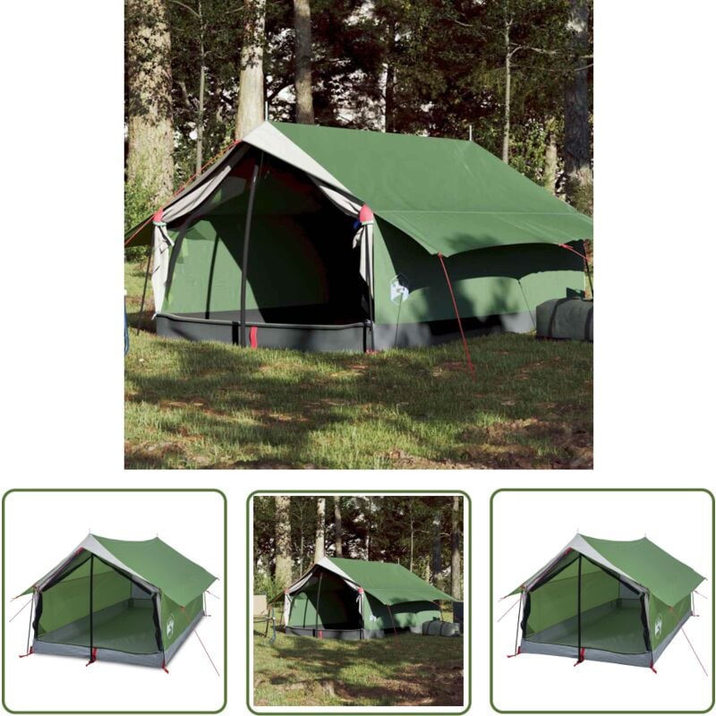 The Living Store - Campingzelt 2 Personen Grün Wasserfest - Campingzelt - Zelte - A-Form Zelt - Zwei-Personen-Zelt - Wasserdichte Zelte