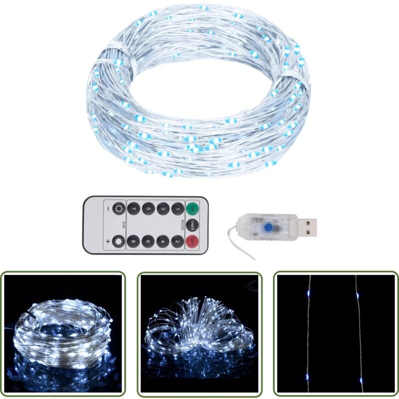 LED-Lichterkette mit 300 LEDs Kaltweiß 30 m - LED-Lichterkette - Lichterkette - Weihnachtsdeko - Outdoor-Beleuchtung - Indoor-Beleuchtung - The