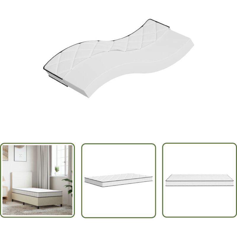 The Living Store Matratze Schaumstoff Mittelweich 80x200 cm - Matratze - Schaumstoffmatratze - Einzelbettmatratze - Federfreie Matratze