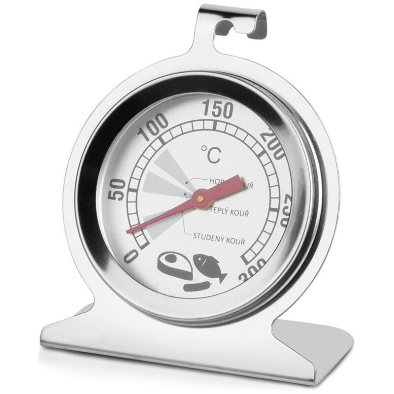 Thermometer für Backofen, Smoker, Backen, Stahl, Küche, bis +300°C