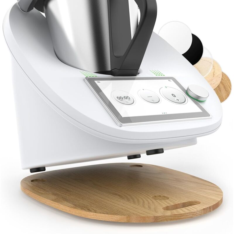 Thermomix TM6/TM5 Skateboard, Thermomix Acryl-Skateboard, stabil und leicht zu bewegen, Thermomix Zubehör, Eiche