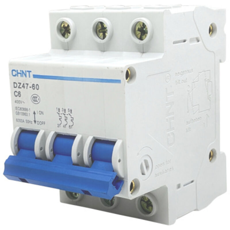 Thermoschalter Leistungsschalter DZ47-60 C6 Reset Schalter Überlastschutz für Stromerzeuger uvm...