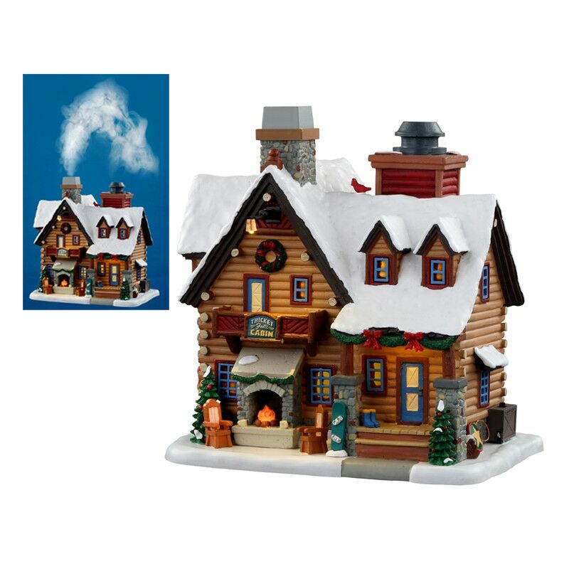 Lemax - Thicket Falls Cabin Effetto Fumo mit Adapter 4.5V Art.-Nr. 05698