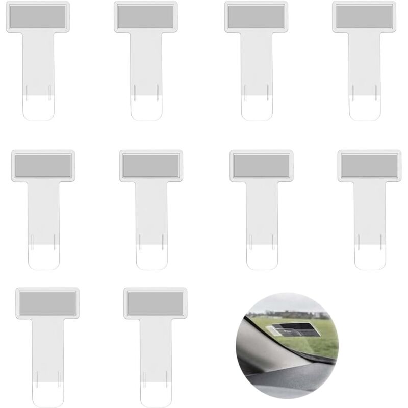 Ticket Halterung Auto,parktickethalter auto,10 Stück Transparente Auto Halter Clip,parkscheinhalter Clip,easy park