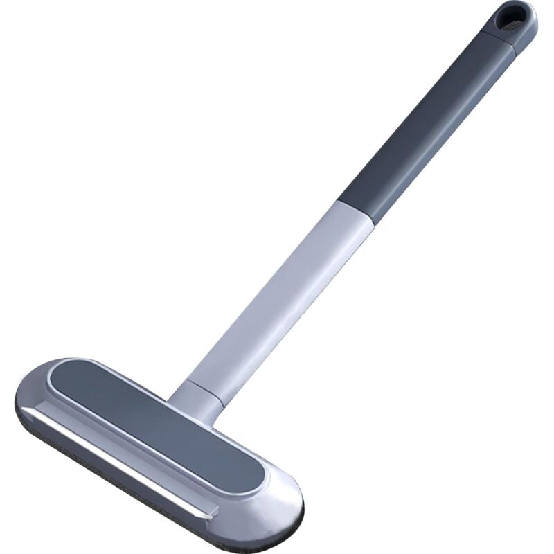 Tierhaarbürste für Sofas, breite 4-in-1-Statikbürste für Teppiche und Fenster, Katzenhaarbürste für Sofas mit extra langem Griff (43 cm)