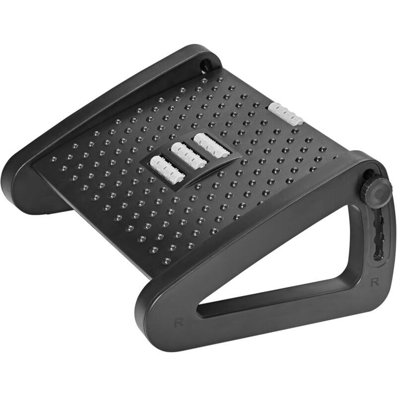 Büro-Fußstütze, ergonomische höhenverstellbare Fußstütze mit Massagefunktion für Büro und Zuhause - Tigrezy