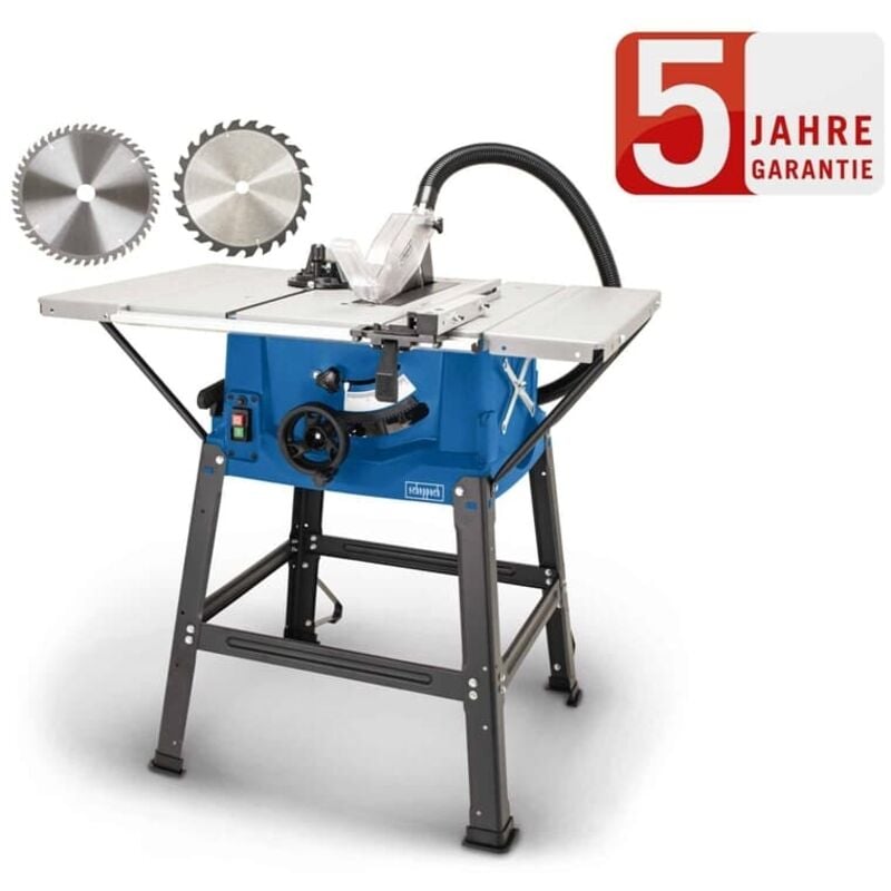 Scheppach - Tischkreissäge HS100S 2000 w, mit Untergestell, 2 Tischverbreiterungen