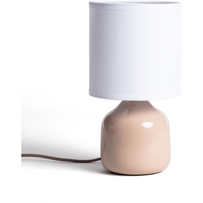 Efectoled - Tischlampe Keramik Maya Pastellrosa