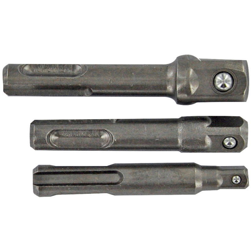 Set mit 3 Steckschlüsselhaltern • SDS+-Schaft • Für 1/4 Zoll & 3/8 Zoll & 1/2 Zoll Vierkantstecknüsse - Tivoly