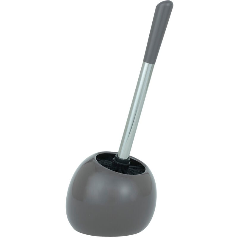 WC-Garnitur Polaris Grey Keramik, aus hochwertiger Keramik, Grau, Keramik grau - grau - Wenko