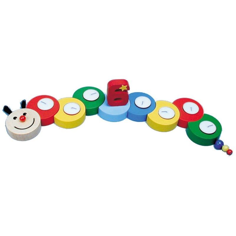 Niermann - Tolle Geburtstagsdeko, Kerzenhalter für Teelichter, 1.-7. Geburtstag, raupe