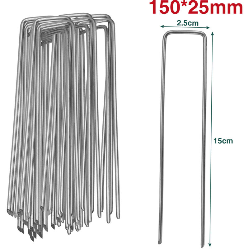 TolleTour Heringe Zeltheringe Erdanker 150 Stück Bodenanker Zeltnagel Unkrautvlies Erdnagel