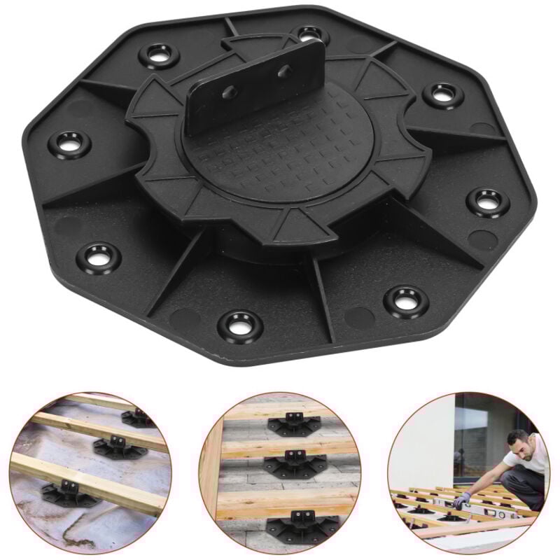 Tolletour - Stelzlager 30 Stück höhenverstellbar 18MM-30MM für Terrassendielen aussen Kunststoff Stellfuss Terrasse Alu & Holz Terrassenlager