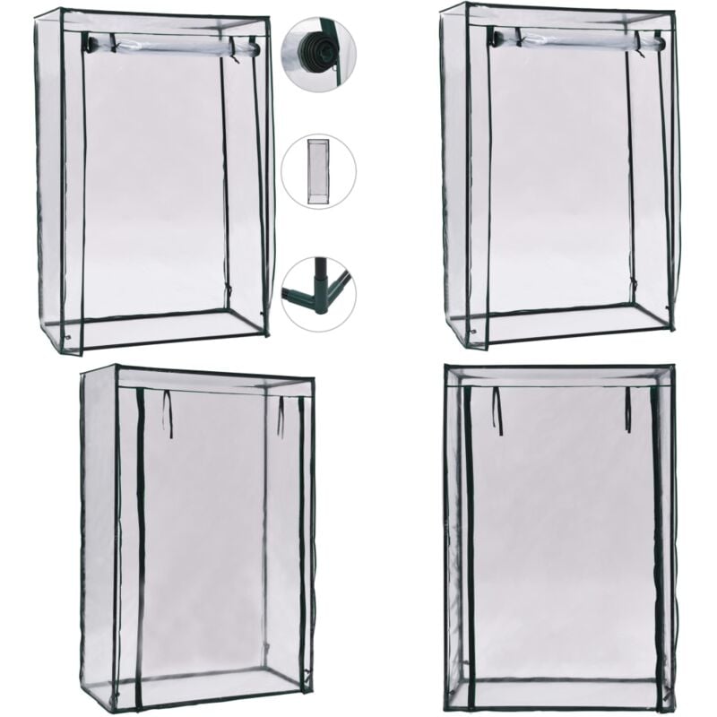 Tomaten-Gewächshaus 102 x 52 x 150 cm - Tomatenhaus - Gewächshaus - Gartenhaus - Pflanzenzucht - Balkongewächshaus - Home & Living