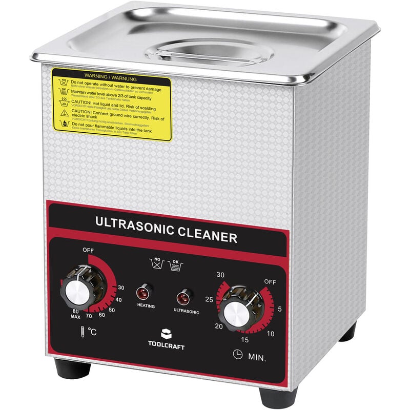 USC-200 Ultraschallreiniger Schmuck, Bürobedarf, Werkstatt 160 w 2 l mit Heizung, mit Rein - Toolcraft