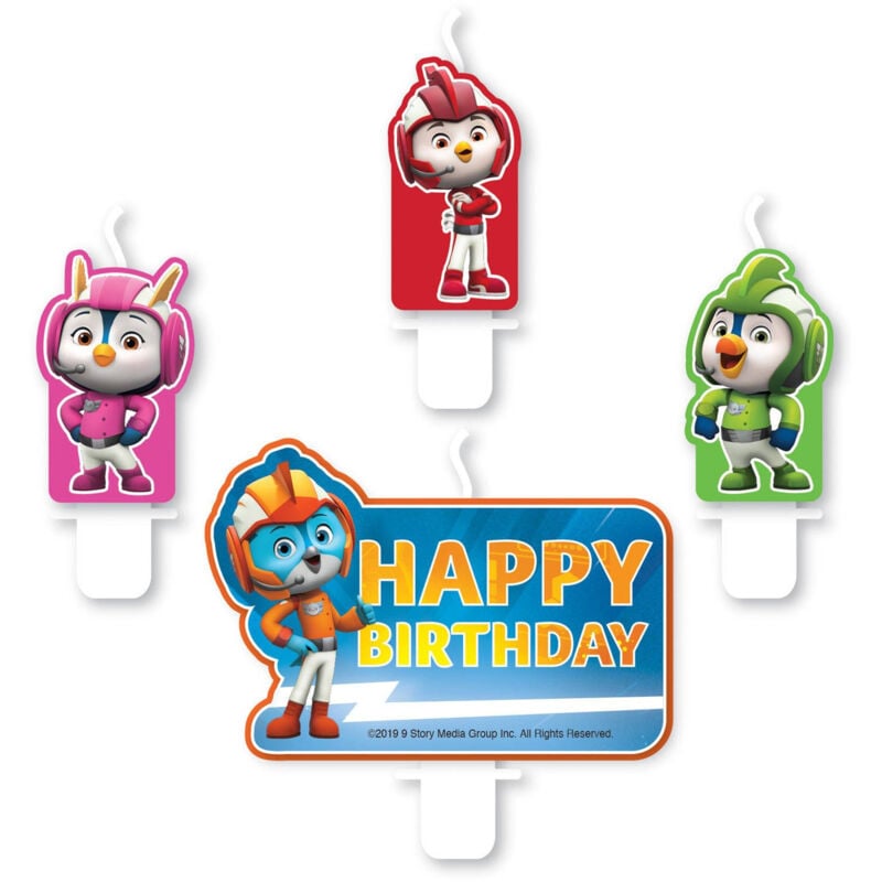 Top Wings Tortenkerzen, Bird Academy 4 Stk.