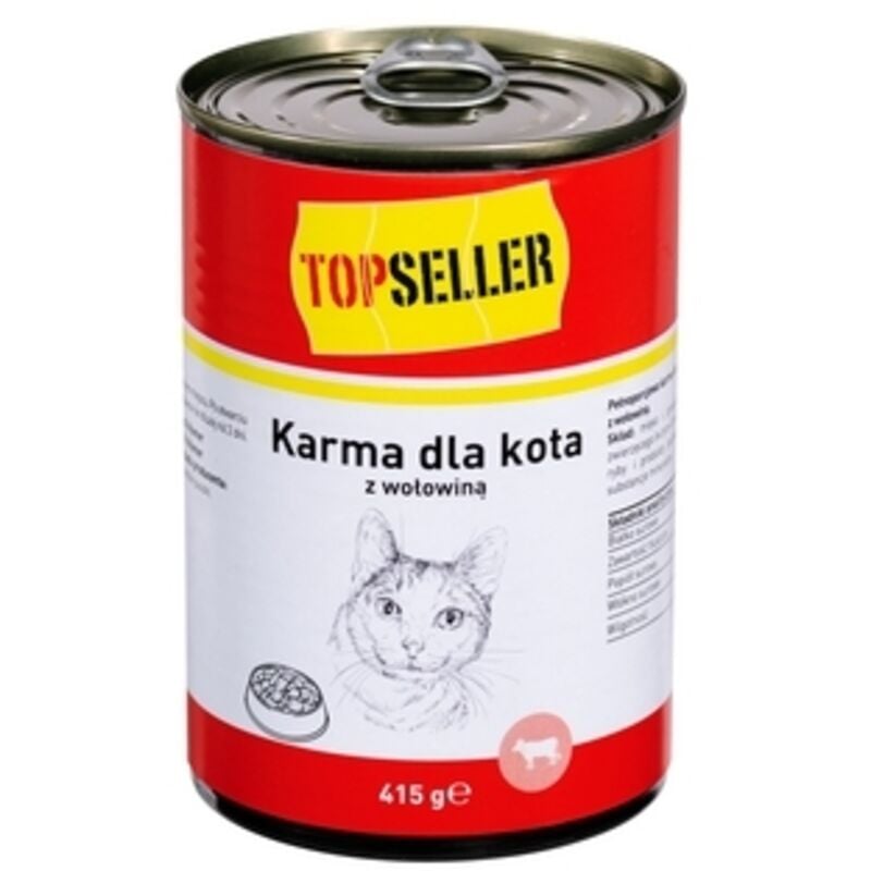 TOPSELLER Katzenfutter mit Rind 415 g