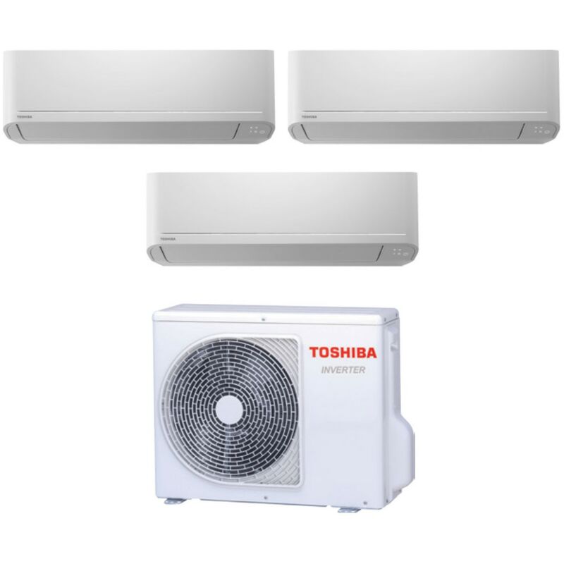Toshiba - Trial Split Inverter Klimagerät Serie seiya 7+7+7 RAS-3M18U2AVG-E R-32 Wi-Fi Optional 7000+7000
