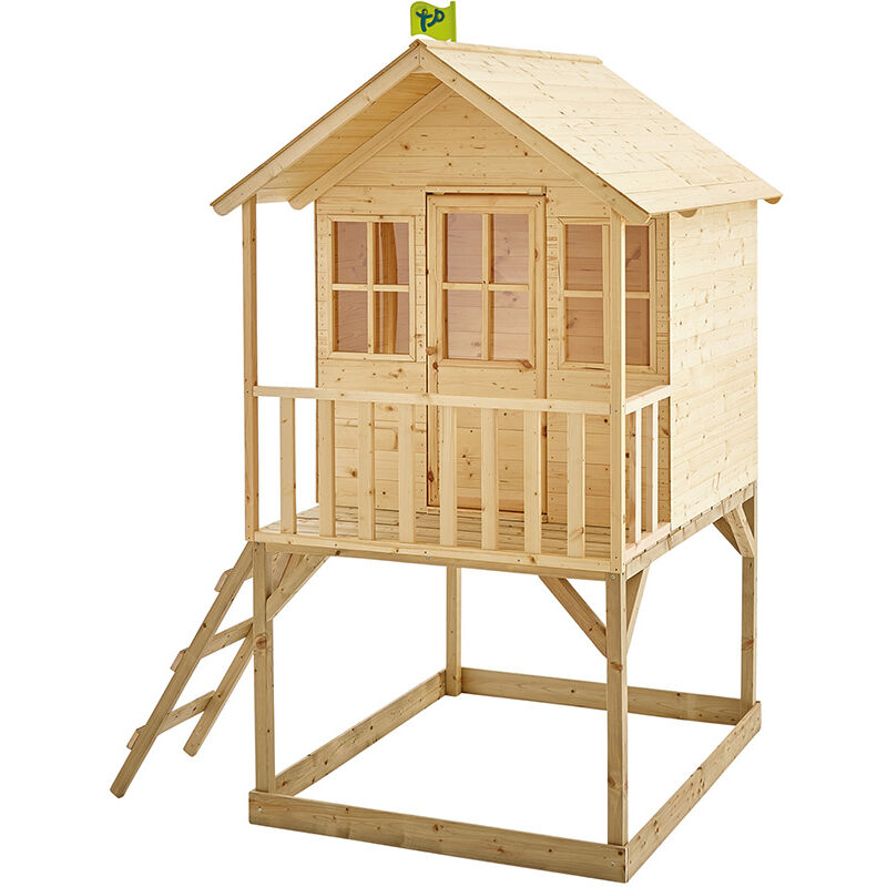 TP Toys Holz Stelzenhaus Wald Spielhaus Natur 137x167x230 cm