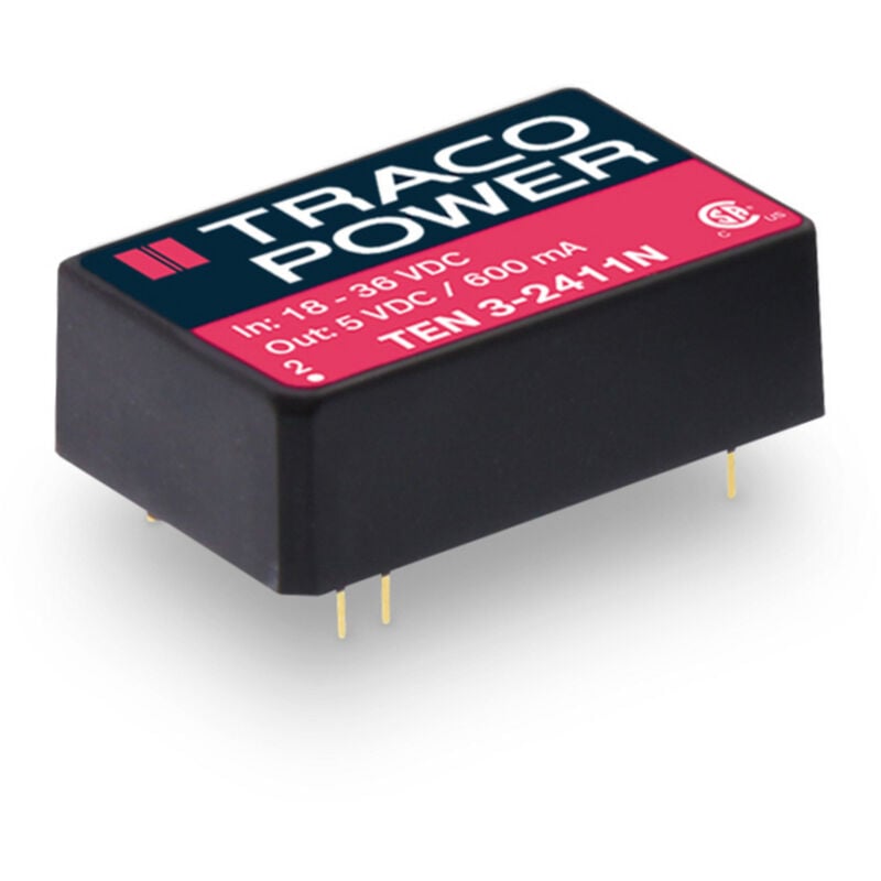 Tracopower - ten 3-4812N DC/DC-Wandler, Print 48 v/dc 12 v/dc 250 mA 3 w Anzahl Ausgänge: 1 x Inhalt 1