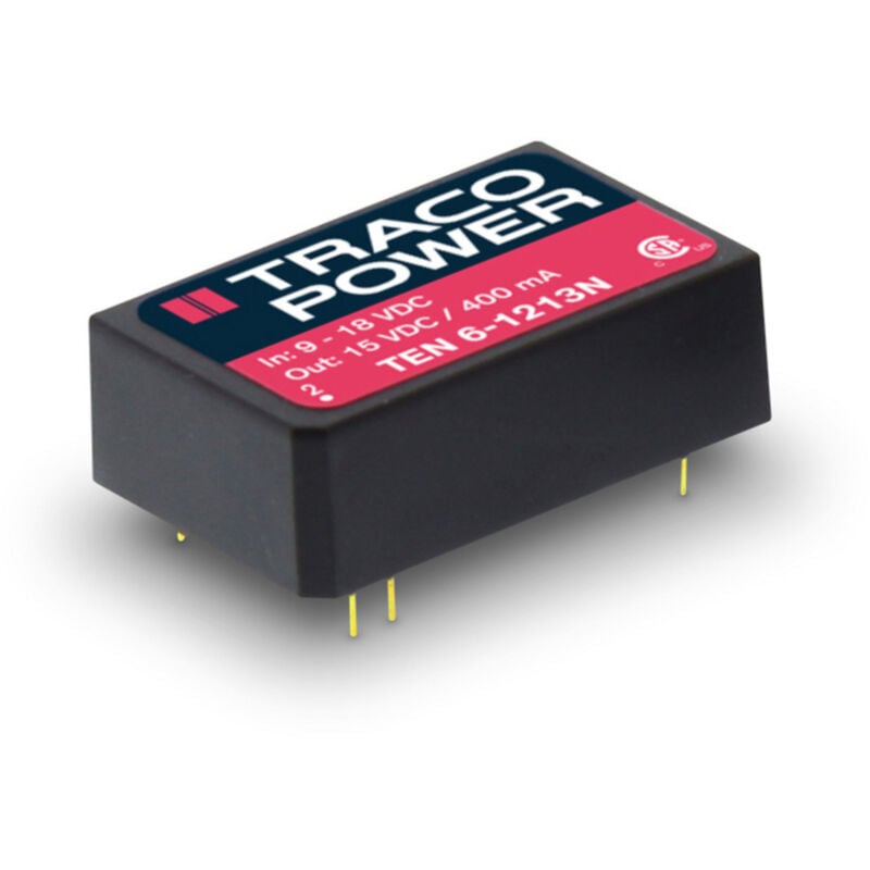 TracoPower TEN 6-1223N DC/DC-Wandler, Print 12 V/DC 15 V/DC, -15 V/DC 200 mA 6 W Anzahl Ausgänge: 2