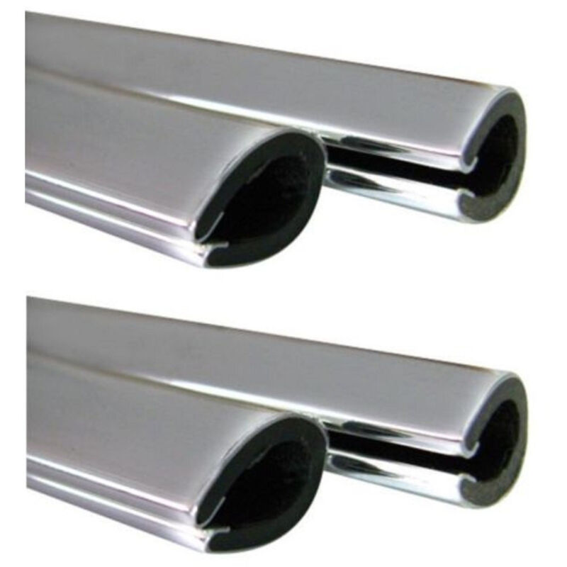 Trade Shop - Set 4 Stoßfängerstreifen Autotürprofil Chrome Tuning 88 cm 68 cm -