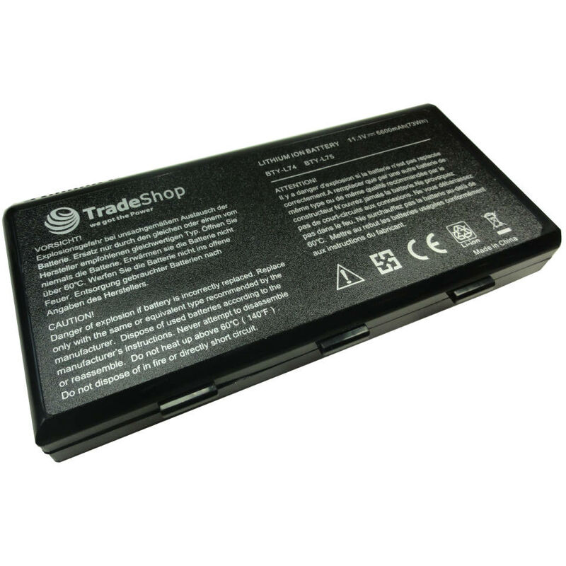 Trade-Shop Akku 10,8V/11,1V 6600mAh für MSI CR630-043XPL CR630-044PL CR630-056 CR630-088XYU CR630-Blu-Ray CR630-P3443W7P