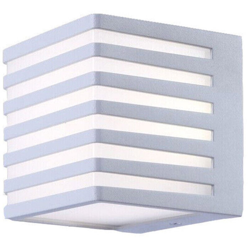 Trade Shop - APPLIQUE MURO PER ESTERNO A LED 10 WATT LAMPADA DECORATIVA A CUBO TECNOLOGIA CCT B110-B3C -