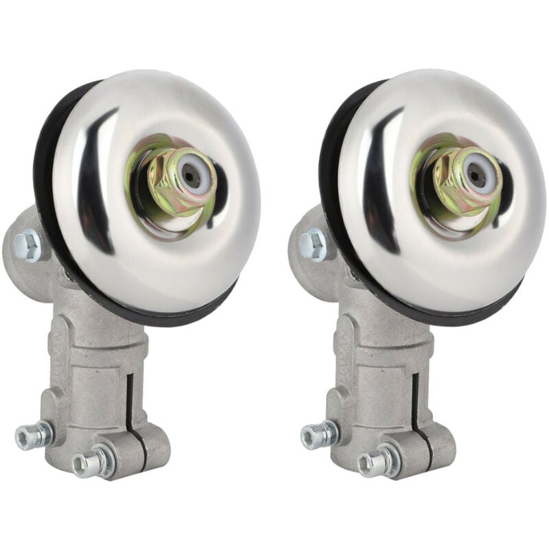 Trade-Shop Getriebekopf / Winkelgetriebe / Trimmerkopf für Motorsense Freischneider Rasentrimmer M10 x 1,25 Linksgewinde - 9-Zahn-Antriebswelle für