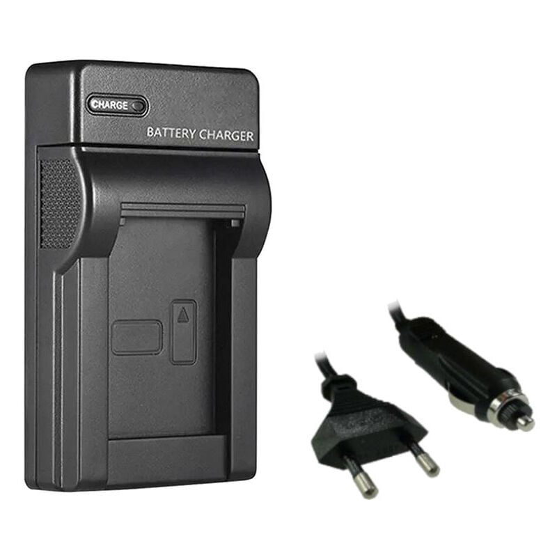 Trade-shop - Ladegerät inkl. Kfz-Ladekabel kompatibel mit Canon BP-208, BP-208DG, BP-308, BP-315, BP-315S, BP-214 / Zubehör für Digitalkamera,