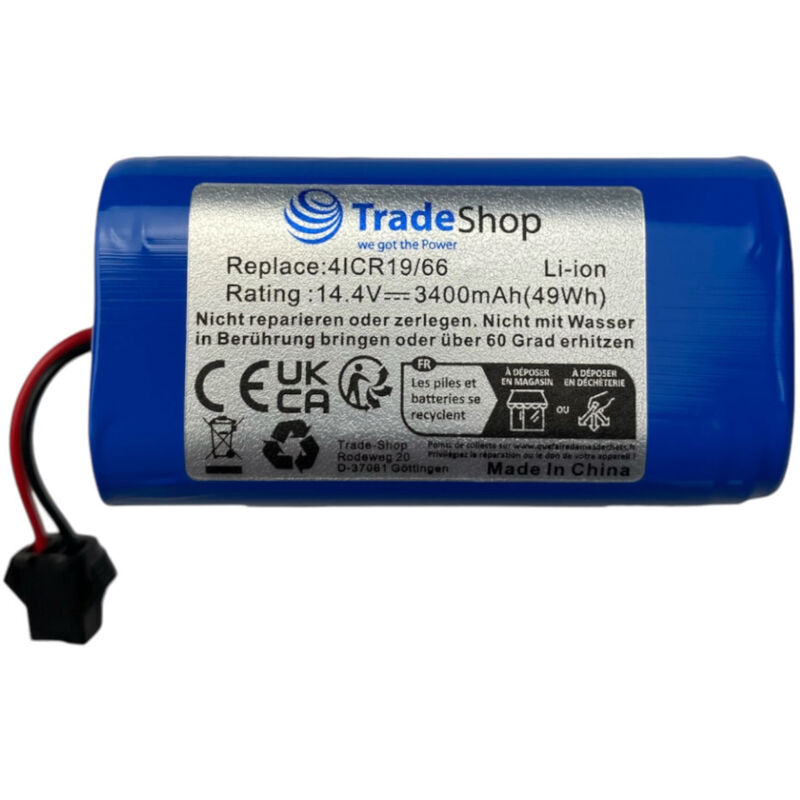 Trade-shop - Li-Ion Akku 14,4V / 3400mAh für Haier HB-X570LSC TAB-JD5FOLSC TAB-OS60S TAB-T520S TAB-T550W TAB-T550wsc, Thamtu G11, Ultenic D5s
