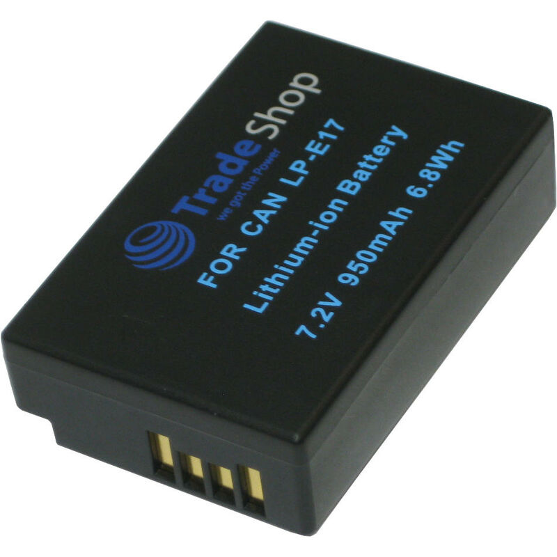 Li-Ion Akku 950mAh Ersatz Batterie ersetzt Canon LP-E17 passend für Canon eos 200D 750D 760D 77D 8000D 800D - Trade-shop