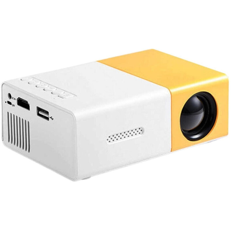 Trade Shop - MINI TRAGBARER PROJEKTOR 1080P SMART HOME TELEFON OUTDOOR-VERWENDUNG USB LAPTOP IOS -