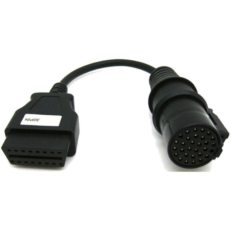 Trade-shop - OBD2 Diagnose Adapter Kabel 30-Pin auf 16-Pin Buchse kompatibel mit Iveco Stralis, Eurocargo, EuroTrackker, Trakker lkw Truck