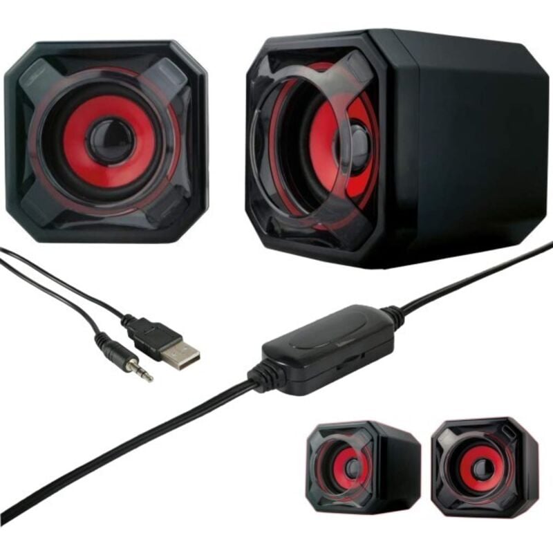 Trade Shop Traesio - Trade Shop - altoparlant fur computer 2.0 mega bass bluetooth 10W usb portatile Q-A30 -