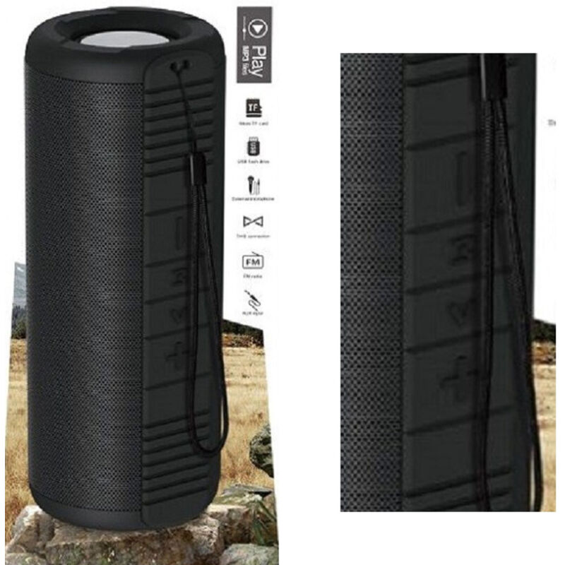 Trade Shop Traesio - Trade Shop - kabelloser lautsprecher 2.0 kabelloser lautsprecher bluetooth 5.0 aux 3.5MM usb für draussen QYX533 -