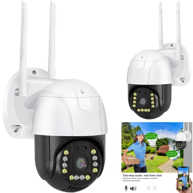 Trade Shop - telecamera ptz panoramica smart ip 1080P Q-S902 wifi 2K hd security -