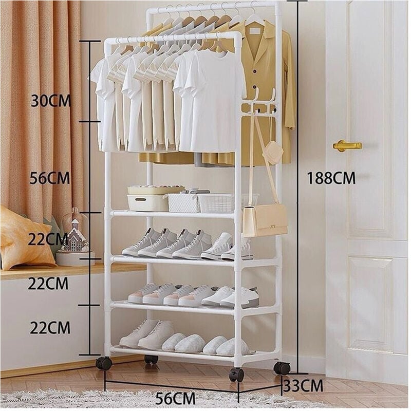 Trade Shop - stand anlage mit land ruote für abiti scarpe salvaspeak -