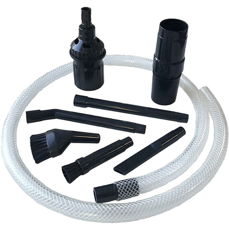 Staubsauger Reinigungsset Mini Mikro Düsen Adapter Bürste Schlauch für pc Computer Elektrogeräte Ministaubsauger, 8-teilig, passend für 30mm bis 38mm