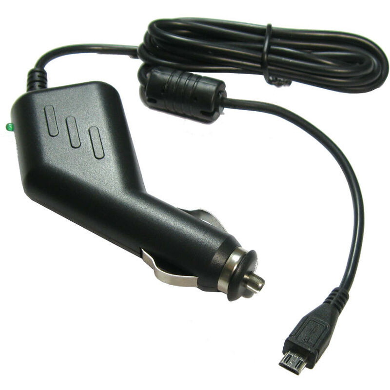 Trade-shop - tmc Kfz Ladekabel 2A Micro-USB 12V Auto für Navigationssystem mit Antenne für Verkehrsinformationen Staumelder