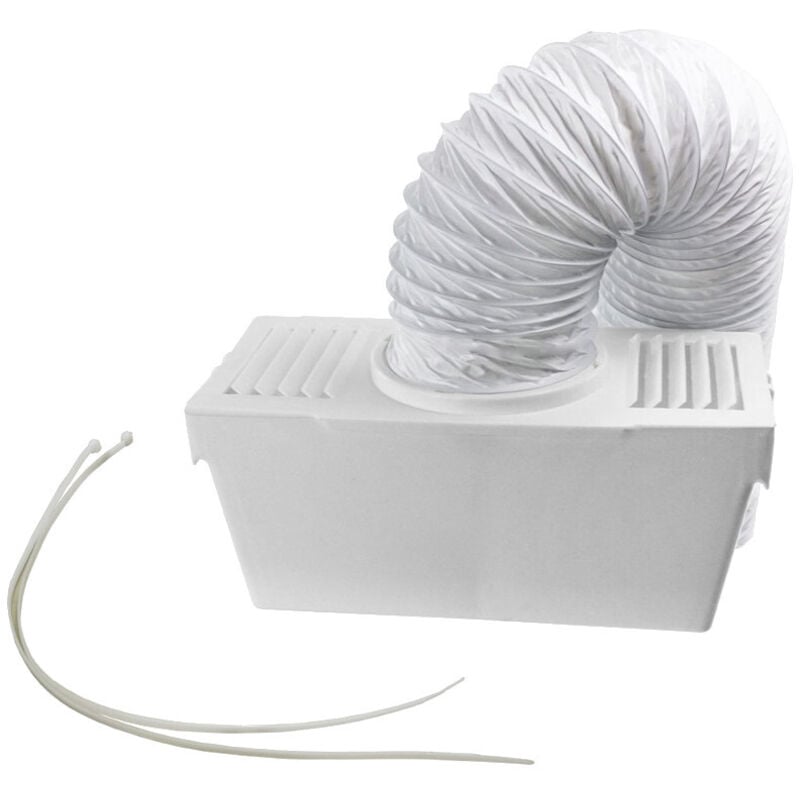 Universal Trockner Lüftungs Kondensator Kit – mit Entlüftungsschlauch, Kondensator Box, Befestigungsschellen für viele Trockner - Trade-shop