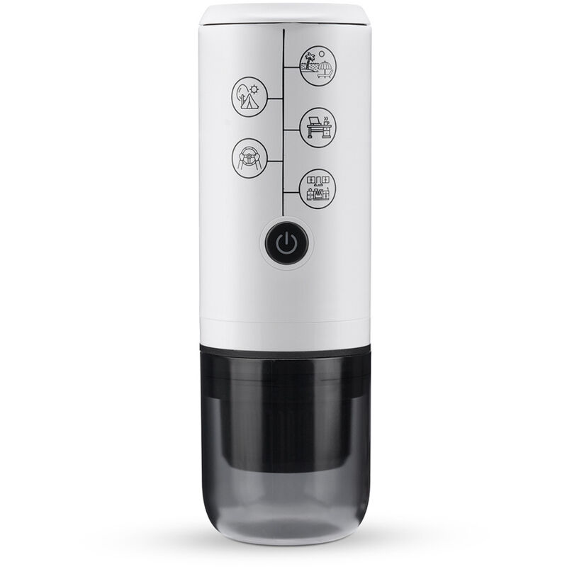 Tragbare 3-in-1-Espressomaschine ohne Heizfunktion, elektrischer Espressokocher mit Typ-C-Ladefunktion, 17-bar-Mini-Kaffeemaschine für