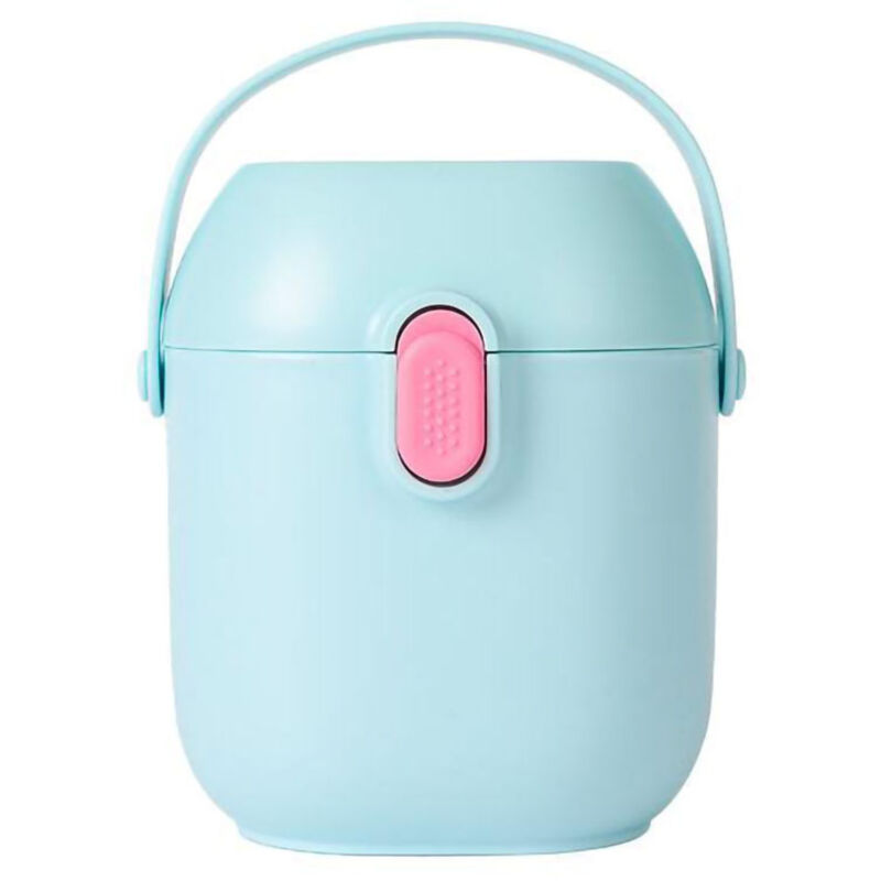 Tragbare Aufbewahrungsbox für Snacks und Obst, Babymilchpulver-Portionierer mit großem Fassungsvermögen, Reisegröße, Blau