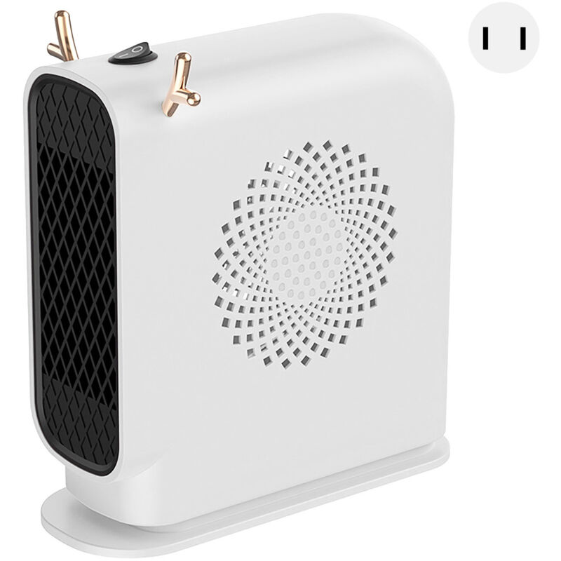 Tragbare elektrische Heizung, schnelles Aufheizen für Büro und Zuhause, Winter, weiß, 110-V-US-Stecker