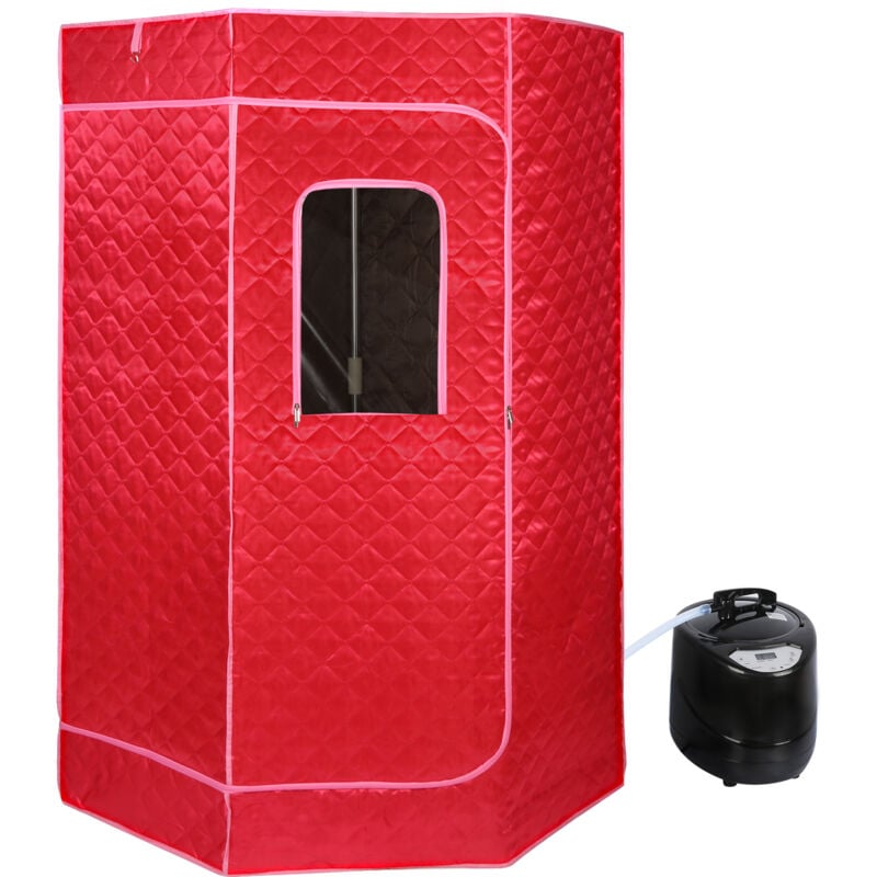 Haloyo - Tragbare Infrarotsauna – Faltbare Dampfsauna – zum Abnehmen und Entgiften – Rot