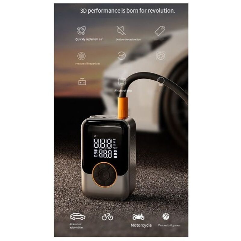 Tragbare Kabellose Auto-Luftpumpe, Schnell Aufladbare Hochdruck-Luftpumpe zum Aufpumpen Von Motorradreifen und Fahrzeugen