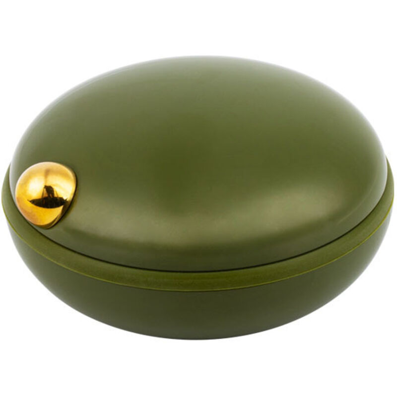 Tragbarer, luftdichter Pillenorganizer für Medikamente, Pillenaufbewahrungsbehälter für Tabletten, Bonbonspender für Zuhause und unterwegs (grün)