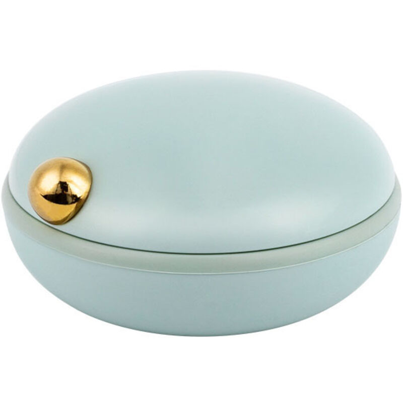 Tragbarer, luftdichter Pillenorganizer für Medikamente, Pillenaufbewahrungsbehälter für Tabletten, Bonbonspender für Zuhause und unterwegs (blau)