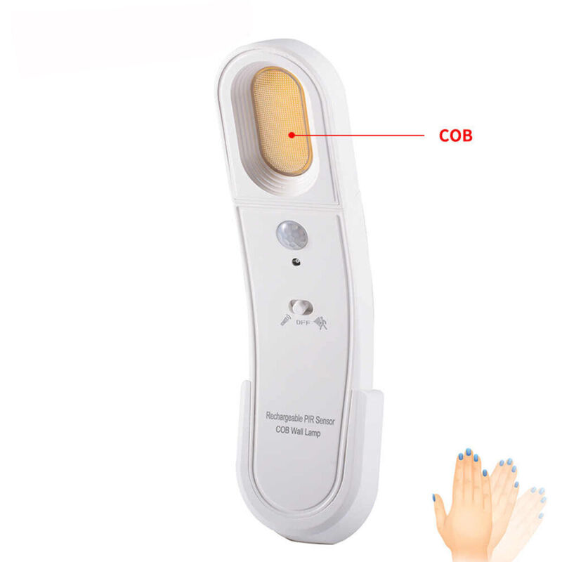 Tragbare Wandtaschenlampe, Notleuchte, Led, Pir-Sensor, Cob-Sensor, Gehäuse B0296